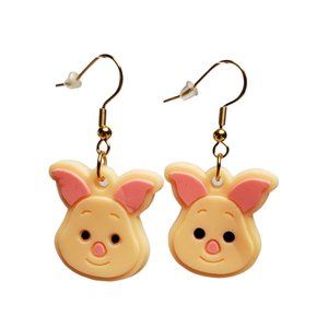 🎄3 FOR $20🎄 Handmade Silicone Pink Piglet Dangle Earrings. Comes with Box